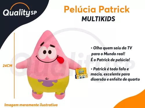 Pelúcia Bob Esponja 24 cm Multikids BR1223 em Promoção na