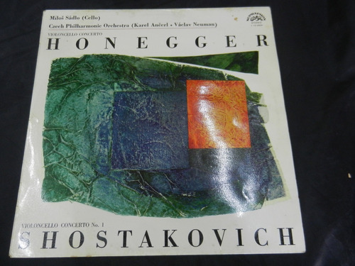 Honegger, Shostakovich Lp Violoncello Concerto / Violoncello