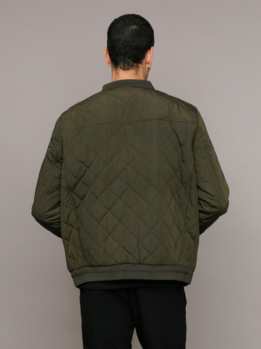 Chaqueta Quilted Con Cremallera Verde Calvin Klein