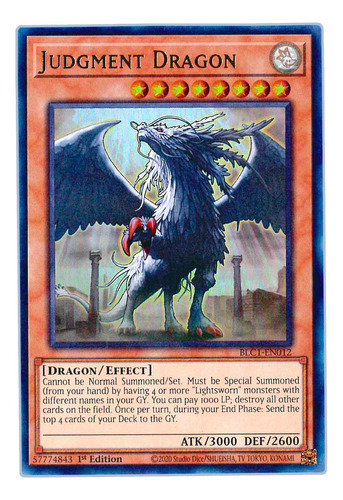 Yugi-oh! Yugi-oh! Judgment Dragon Bllr-en041 Ultra