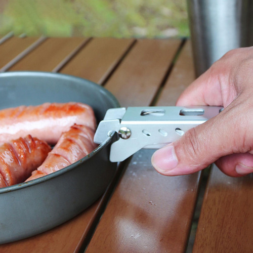 4 X 2 Piezas Pinzas Portátiles Para Sartén De Camping