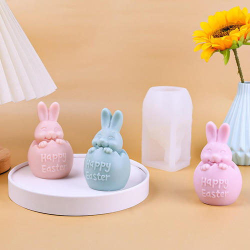 Silicona De Conejo De Cáscara De Huevo Diy Para Adornos