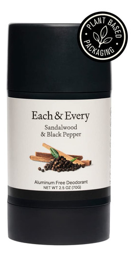Each & Every - Desodorante Natural De 2.5 Onzas Para Hombres