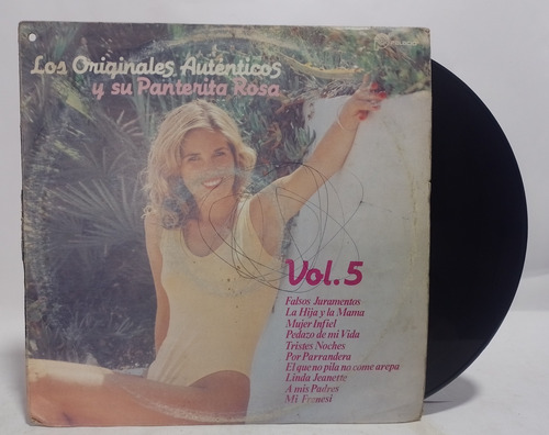 Disco Lp Los Originales Auténticos Y Su Pantera Rosa / Vol 5