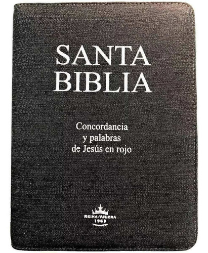 Biblia Mediana Rvr1960 Jean Con Índice Y Cierre Verde