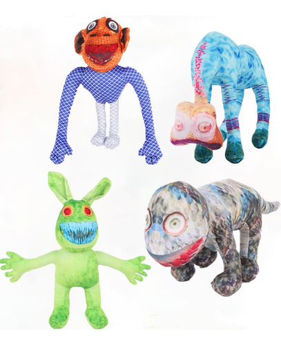 4 Juguetes De Peluche Zoonomaly2 Freak Zoo Lizard Llama Rabb