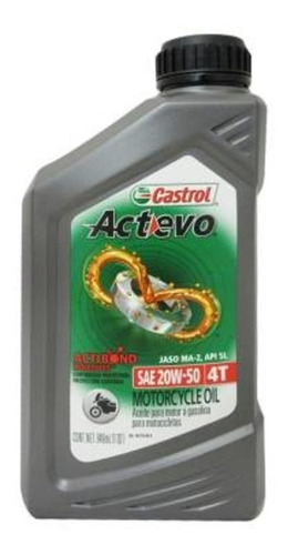 Aceite Moto Castrol Semisintetico Actevo20w50 4t 1l En Xero 