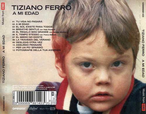 Cd A Mi Edad (tiziano Ferro) Estándar