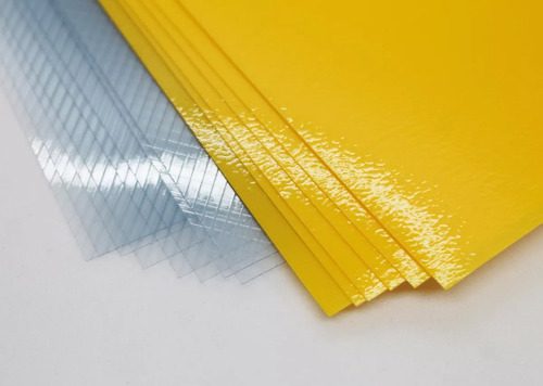 50 Capa Transp. Line E 50 Contra Capa Amarelo A4 100 Unid