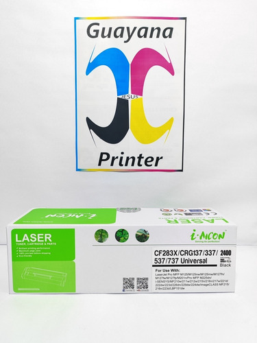 Toner Hp 83a 83x Canon 137  Rendimiento 2400pag