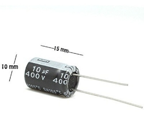Condensador Electrolitico 10 Uf 400 Volt Pack X3