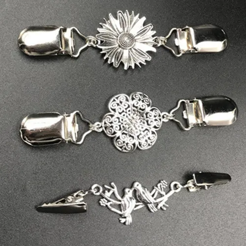 6 Uds. Clips Elegantes Para Chal De Suéter, Camisas,