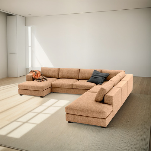 Sala Adam Haspe Beige Derecha Pieza Mueble Sillon Sofa Sofa