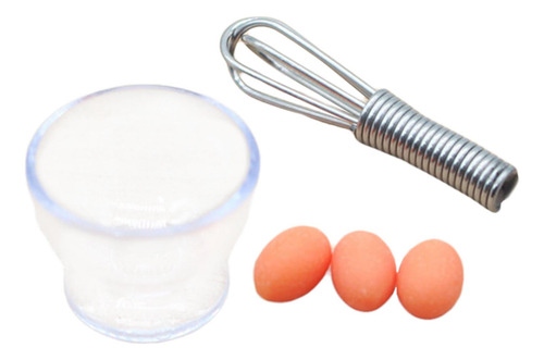 Juego De Batidor De Huevos En Miniatura 1:12 Con 5 Uds.