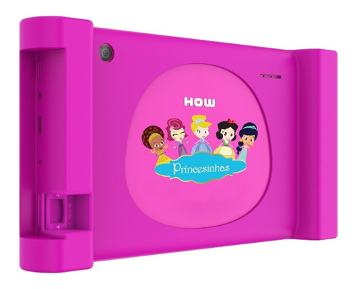 Tablet  How HT-705 Princesinha 7" 8GB rosa e 1GB de memória RAM + Capa