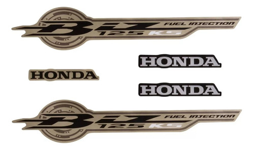 Kit Adesivos Honda Biz 125 Ks 2010 Bege