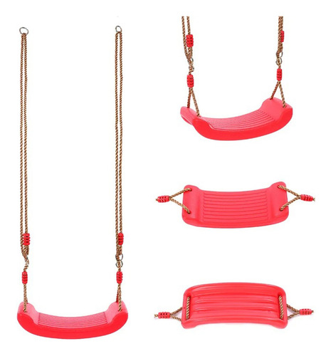 Columpio Ajustable Portátil Niños Adultos Asiento Plastico