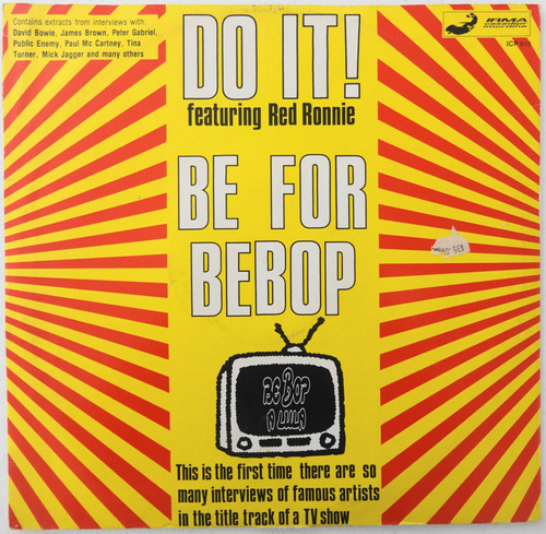 Do It! Featuring Red Ronnie Be For Bebop Disco Importado