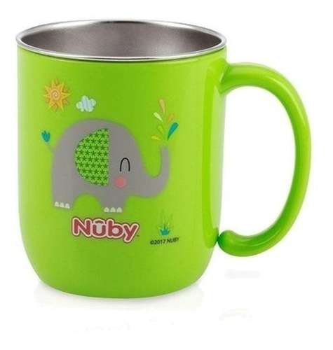 Nuby Vaso Para Bebe Interior Acero Inoxidable Tapa De Viaje