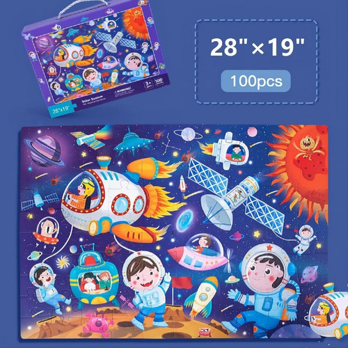Rompecabezas Puzzle 100 Piezas Diseños Para Niños 71 X 48cm