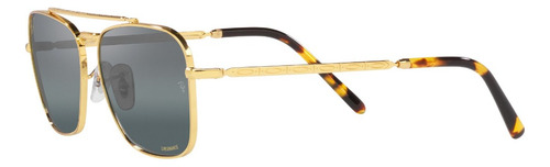 Lente De Sol Ray-ban 0rb3636 New Caravan Polarizado Unisex New Caravan Polar Clear Gradient Dark Blue Legend Gold Legend Gold