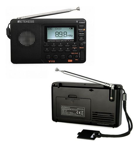 2024 Sintonizador De Radio Digital Recargable Y Radio