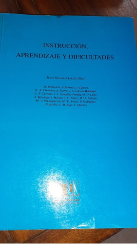 Instrucción Aprendizaje Y Dificultades Jesús  García D