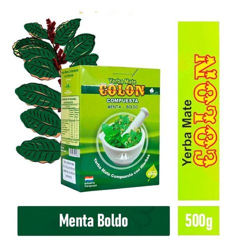 Yerba Mate Colon Menta Boldo 500grs