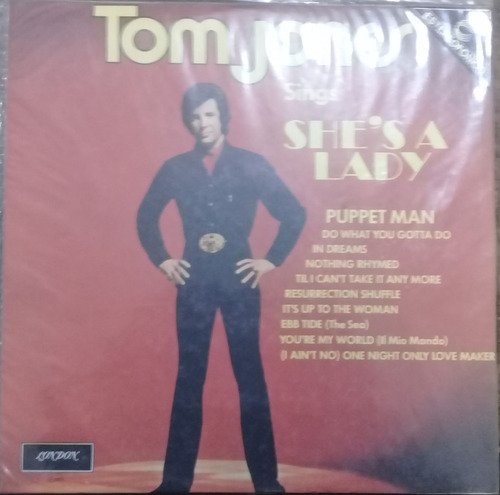 Lp Vinil (vg) Tom Jones Tom Jones Sings She's A Lady Ed Br