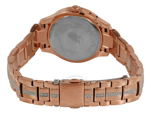 Reloj Bulova Mujer Acero 98l284 Crystal Dorado Rosé Piedras