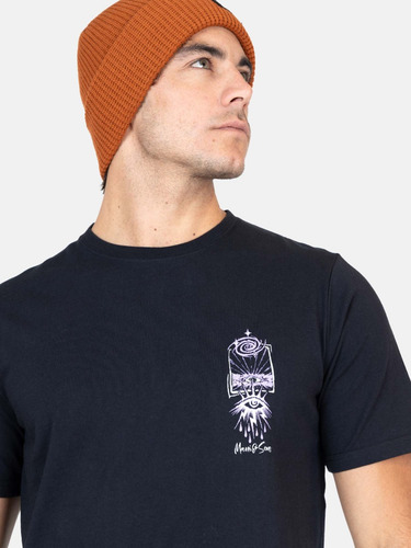Polera Mc Negro Hombre Maui And Sons