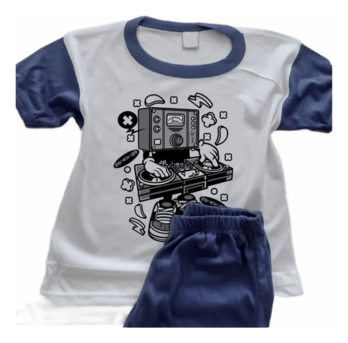 Pijamas Microfono Infantil Estampado Personalizado 0430