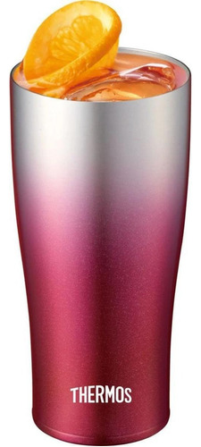 Copo Térmico Thermos Inox Modelo Caribe 420ml Vermelho