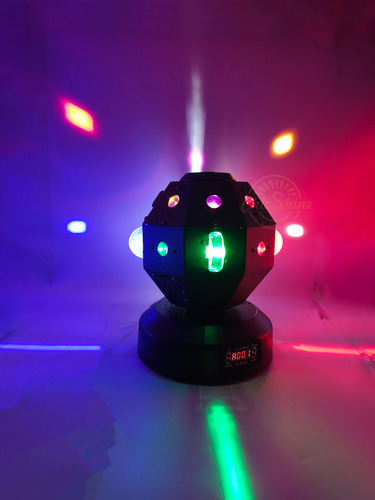 Moving Laser Beam 19 Leds Rgbw Dmx Dj Efeitos Giratorios