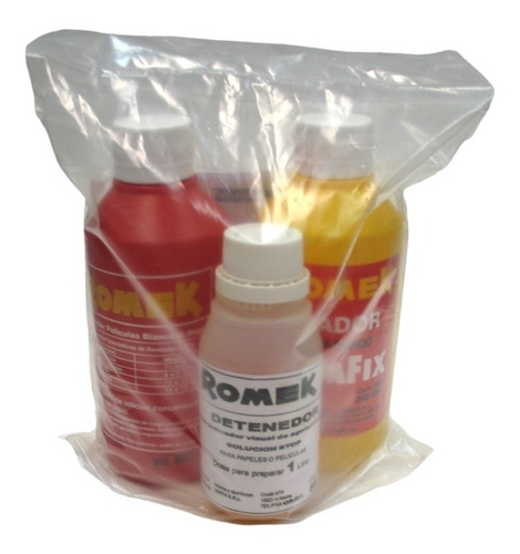 Kit Quimicos Romek P/ Revelado Negativo Byn 1 Lt (9420)
