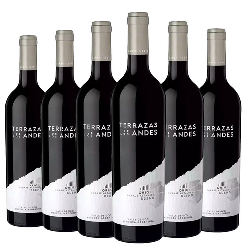 Vino Terrazas Apelacion De Origen Paraje Altamira Blend - X6