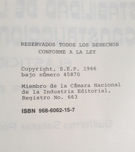 Libro Estabilidad De Las Construcciones Elasticidad