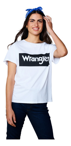 Polera Mujer Logo Tee White