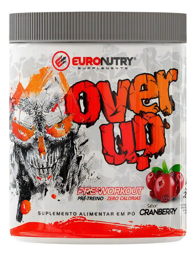 Pré Treino Over Up 210g Sabores - Euronutry Sabor Crawberry