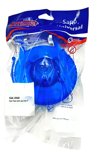 Sapo Wc 3 Pulgadas Azul Fleximatic 2416