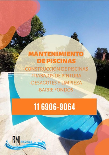 Imagen 2 de 4 de Servicio De Mantenimiento Y Refacciones De Piscinas