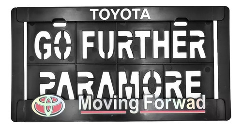 Par Portaplacas Tipo Americano Toyota Go Further Paramore