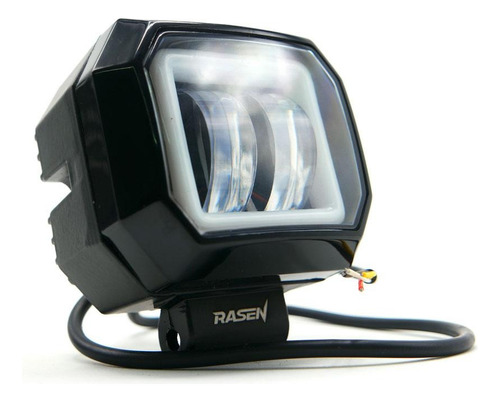 Par Faro Led 20w Cuadrado Con Aro Gel Fijo + Estrobo Sirak T