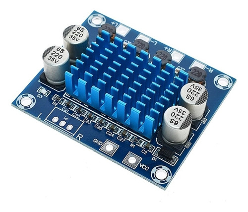 Placa Amplificador Modulo Amplificada 60w 30+30 2.0 Stéreo Cor Azul Potência De Saída Rms 30 W