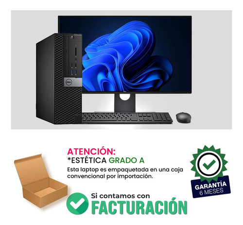 Equipo Pc Dell Optiplex 27 Core I7 6th 16gb Ram 512gb Ssd (Reacondicionado)
