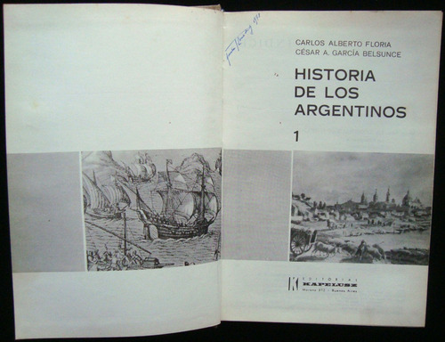 Antiguos Libros X2 Historia De Los Argentinos Floria 47n 608