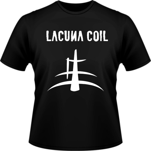 Camiseta Banda Lacuna Coil Rock Personalizada Camisa  