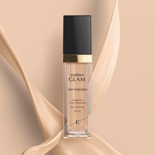 Base Líquida Glam Skin Perfection Cor 00 30ml Tom Claro
