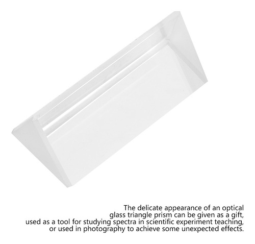 Vidro Óptico K9 De Prisma Triangular 30* 30* 60mm Para Ensin