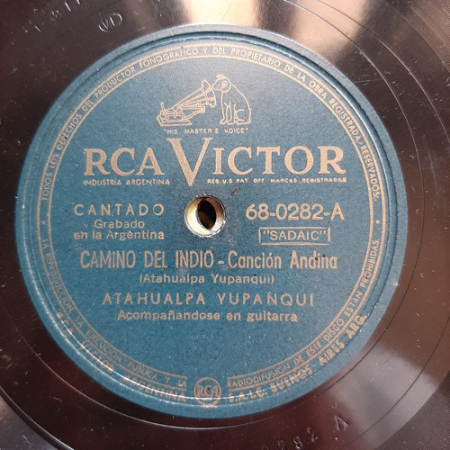 Pasta Atahualpa Yupanqui Con Guitarra Rca Victor C89